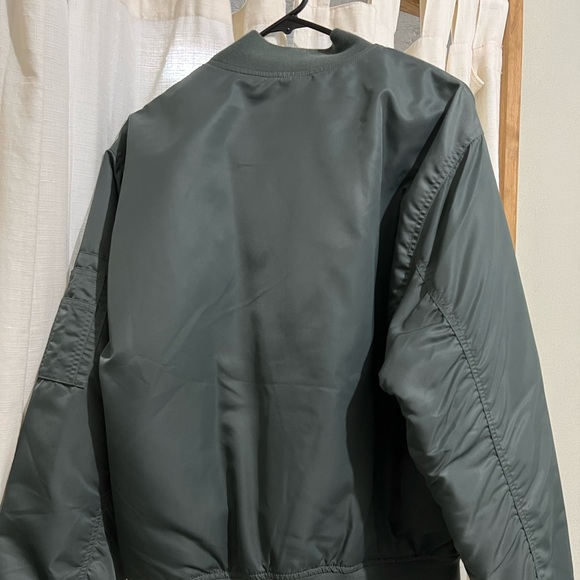Abercrombie and Fitch Green Bomber Jacket NWOT - Picture 3 of 6
